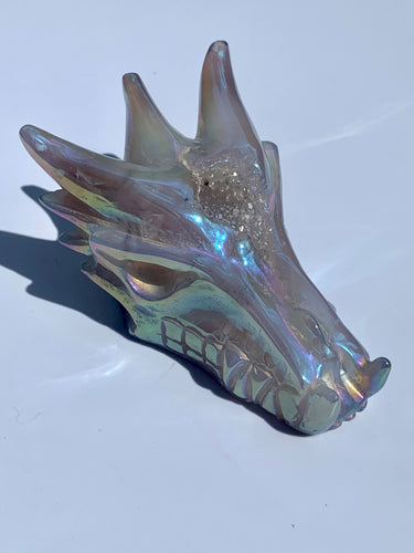 Aura Agate | Rainbow Lyran Dragon - Dragon Mama Crystals 