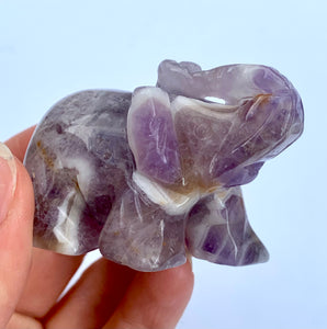 Amethyst Elephant - Dragon Mama Crystals 