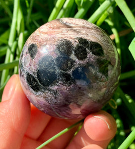 Rare Charoite Sphere Russia B Grade - Dragon Mama Crystals 