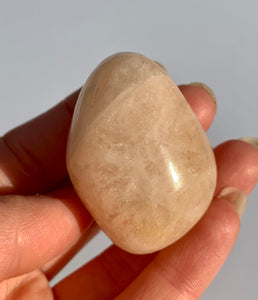 Peach Morganite Tumble Stone Rare - Dragon Mama Crystals 