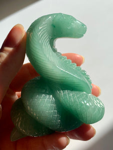 Green Aventurine Snake - Dragon Mama Crystals 