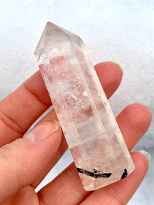 Tourmaline in Quartz Point - Dragon Mama Crystals 