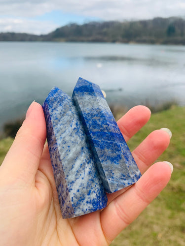 Lapis Lazuli Towers - Dragon Mama Crystals 