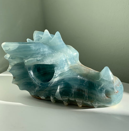 Rare Natural Blue Onyx|  ‘Lemurian Water Activator’ Dragon - Dragon Mama Crystals 