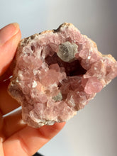 Load image into Gallery viewer, Pink Amethyst + Calcite Geode Raw - Dragon Mama Crystals 