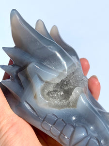 Agate Druzy Sirian Dragon - Dragon Mama Crystals 