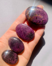 Load image into Gallery viewer, A Grade Star Ruby Palm-stones - Dragon Mama Crystals 