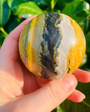 Load image into Gallery viewer, Bumble Bee Jasper Sphere - Dragon Mama Crystals 