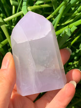 Load image into Gallery viewer, Lavender Yttrium Fluorite Tower - Dragon Mama Crystals 
