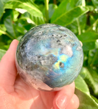Load image into Gallery viewer, Labradorite Blue Flash High Grade - Planet earth - Orange, Blue, Yellow. 2 - Dragon Mama Crystals 