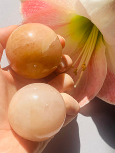 Peach Morganite Sphere Large - Dragon Mama Crystals 