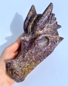 Lilac Ocean Jasper Dragon - Dragon Mama Crystals 