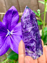 Load image into Gallery viewer, Charoite Crystal Towers Russia - Dragon Mama Crystals 