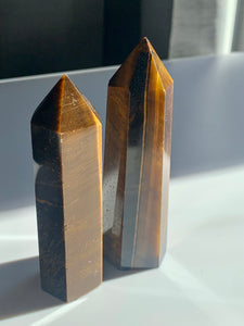 Tigers Eye Towers - Dragon Mama Crystals 