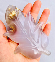 Load image into Gallery viewer, Agate Crystal Leaf 2 - Dragon Mama Crystals 