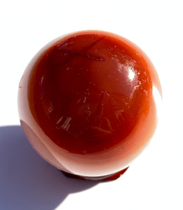 Carnelian Sphere - Dragon Mama Crystals 