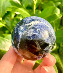 Sodalite Sphere - Dragon Mama Crystals 