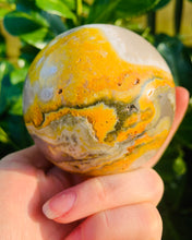 Load image into Gallery viewer, Bumble Bee Jasper Large Sphere - Dragon Mama Crystals 