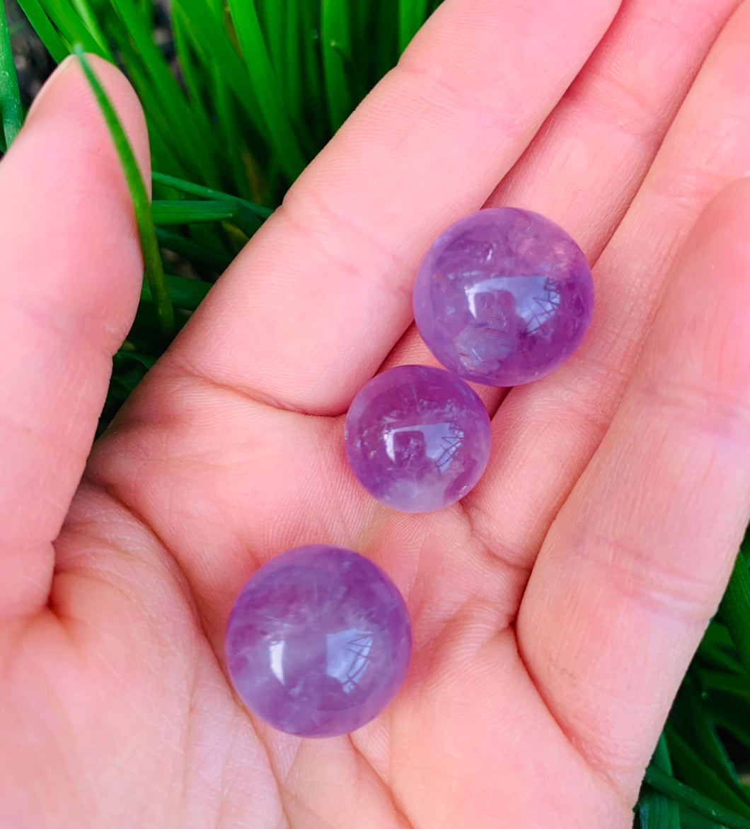 Amethyst Mini Spheres - Dragon Mama Crystals 
