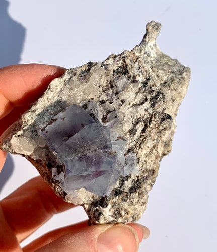 Fluorite on Matrix - Dragon Mama Crystals 