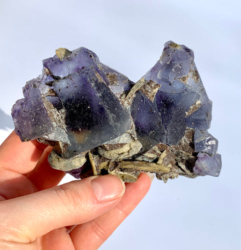 Fluorite + Muscovite Mica Raw - Dragon Mama Crystals 