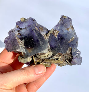 Fluorite + Muscovite Mica Raw - Dragon Mama Crystals 