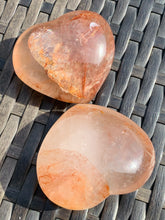 Load image into Gallery viewer, Fire Quartz Hematoid Hearts - Dragon Mama Crystals 
