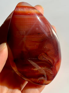 Carnelian PalmStone - Dragon Mama Crystals 