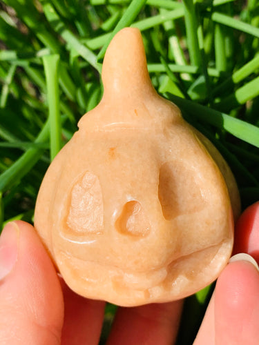 Orange Jade Pumpkin - Dragon Mama Crystals 