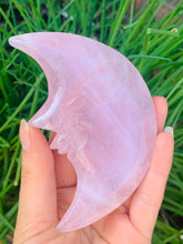 Load image into Gallery viewer, Rose Quartz Moon Face - Dragon Mama Crystals 