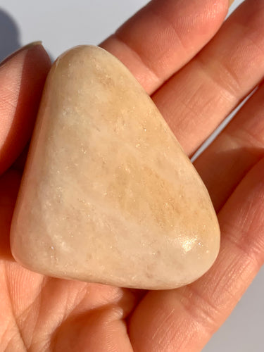 Peach Morganite Tumblestone Rare Large - Dragon Mama Crystals 