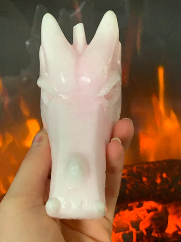 Pink Aragonite Rose Dragon - Dragon Mama Crystals 