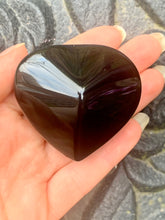 Load image into Gallery viewer, Rainbow Obsidian Heart 02 - Dragon Mama Crystals 