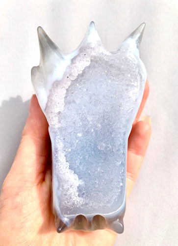 Druzy Agate|  ‘Motherhood Guardian’ Dragon - Dragon Mama Crystals 
