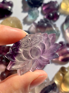 Fluorite Lotus - Dragon Mama Crystals 