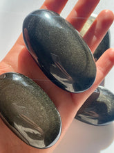 Load image into Gallery viewer, Gold sheen Obsidian PalmStone Large - Dragon Mama Crystals 