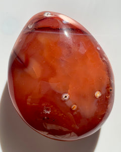 Carnelian PalmStone - Dragon Mama Crystals 