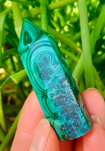 Malachite Tower - Dragon Mama Crystals 
