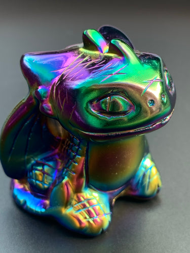 Toothless Aura Obsidian Dragon - Dragon Mama Crystals 