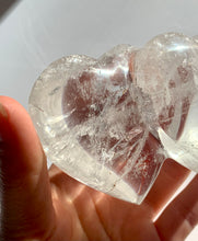 Load image into Gallery viewer, Clear Quartz Twin Hearts - Dragon Mama Crystals 
