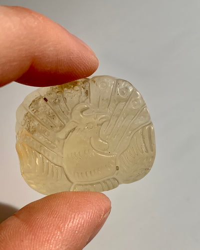 Yellow Fluorite Peacock - Dragon Mama Crystals 