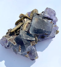 Load image into Gallery viewer, Fluorite + Muscovite Mica Raw - Dragon Mama Crystals 