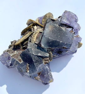Fluorite + Muscovite Mica Raw - Dragon Mama Crystals 