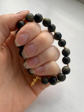 Load image into Gallery viewer, Gold Obsidian Handmade Elephant bracelet. - Dragon Mama Crystals 