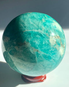 Amazonite Sphere - Dragon Mama Crystals 