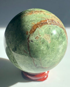 Green Opal Sphere - Dragon Mama Crystals 
