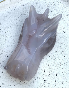 Sky Agate Baby Dragon - Dragon Mama Crystals 
