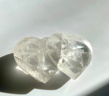 Load image into Gallery viewer, Clear Quartz Twin Hearts - Dragon Mama Crystals 