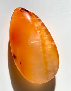 Carnelian PalmStone - Dragon Mama Crystals 