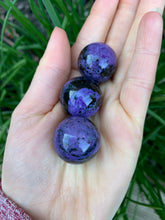 Load image into Gallery viewer, Rare Mini Charoite Spheres Russia - Dragon Mama Crystals 